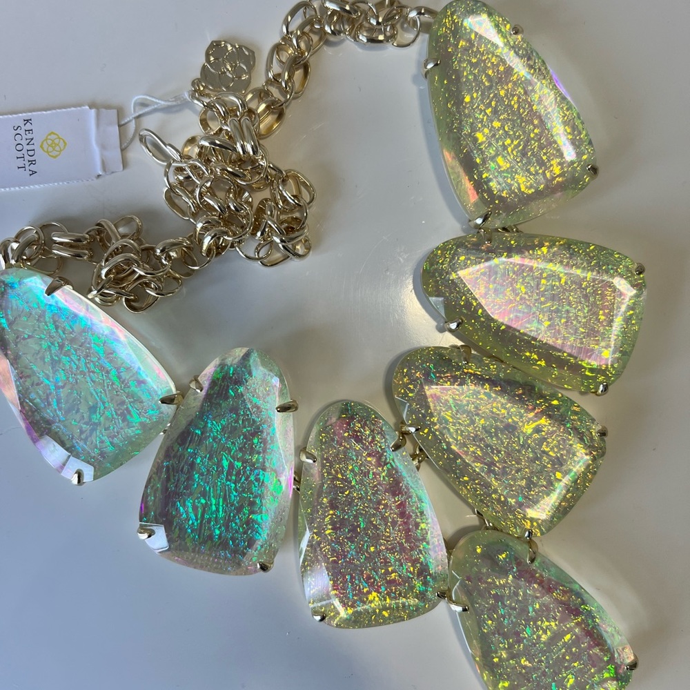 NWT Rare & Retired Kendra Scott Harlow Dichroic Foil Texas Limited Edition GORG! - Picture 3 of 14